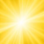 Yellow rays background image