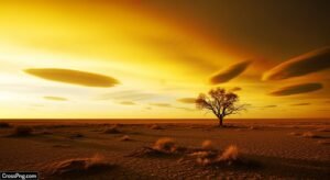 Yellow sky background image 3