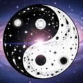 Yin yang background