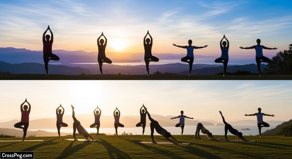 Yoga day background image