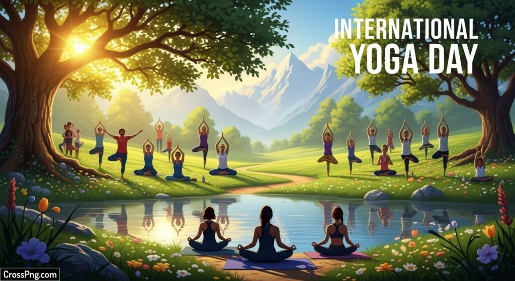Yoga day background image 2