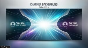 Youtube banner background preserve image
