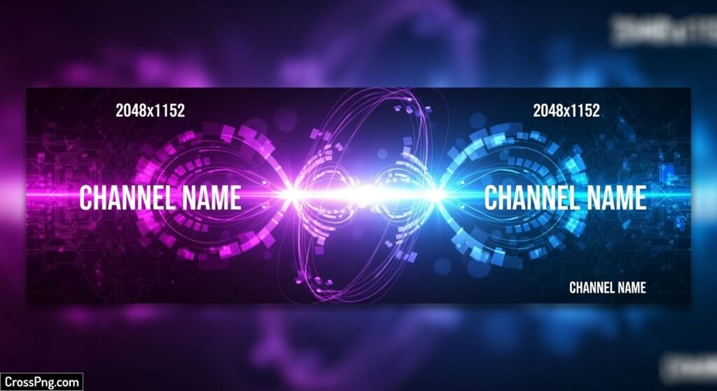 Youtube banner background preserve image