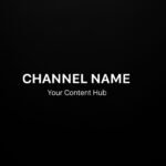 Youtube banner size black image