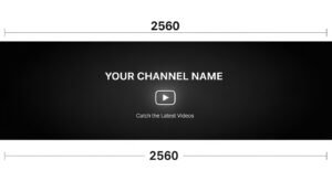 Youtube banner size black image 2