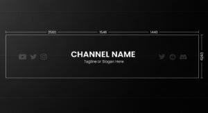 Youtube banner size black image 3