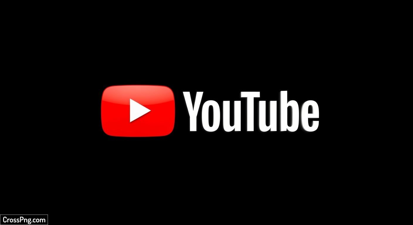 Youtube logo black background image