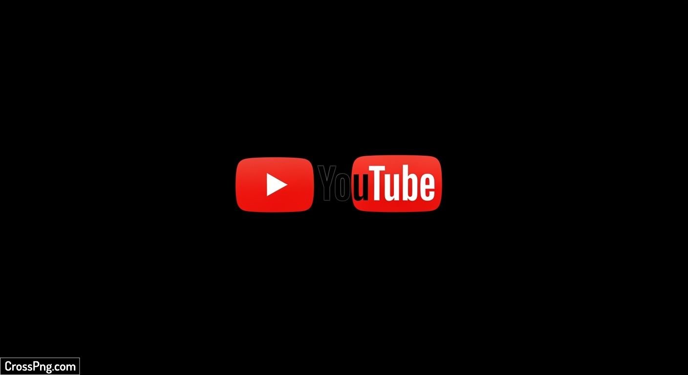 Youtube logo black background image
