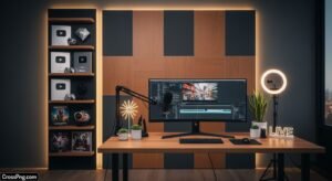 Youtube studio background image
