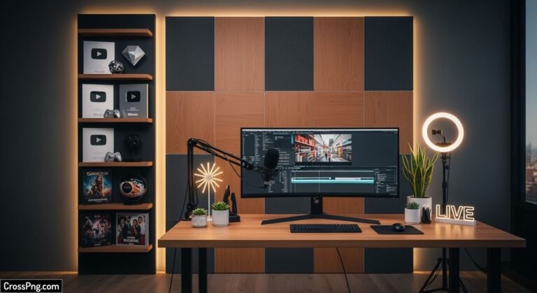 Youtube studio background image