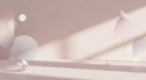 3D rendering of a pink and white abstract background Background Image