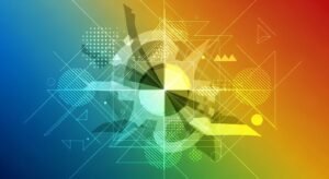 Abstract background geometric image 4