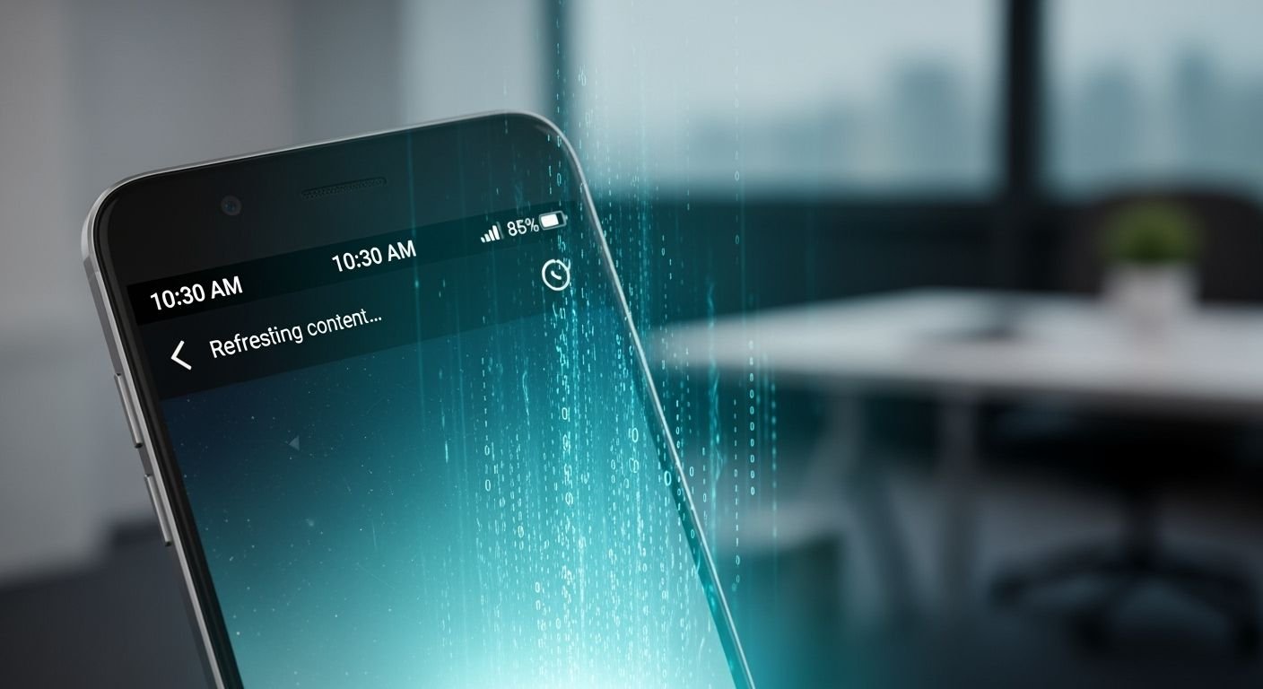 Android app background refresh image