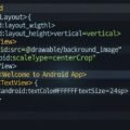 Android background xml image