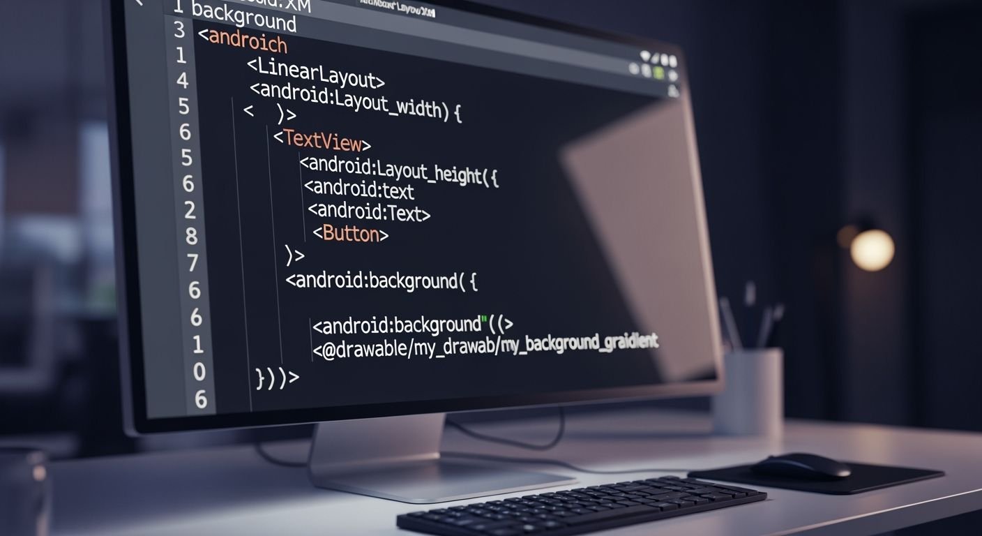 Android background xml image