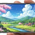 Anime background phone image