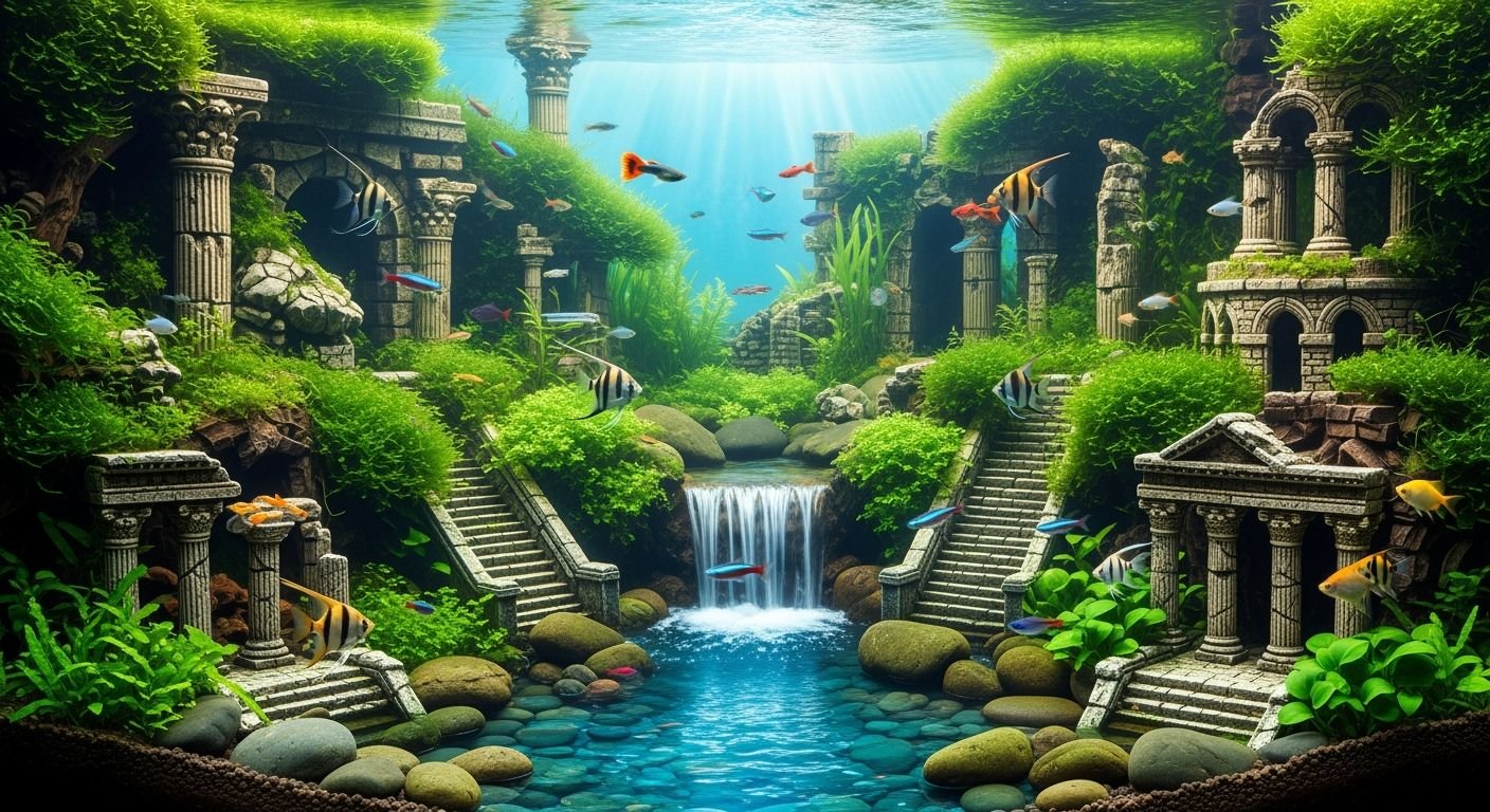 Aquarium fish tank background image 4