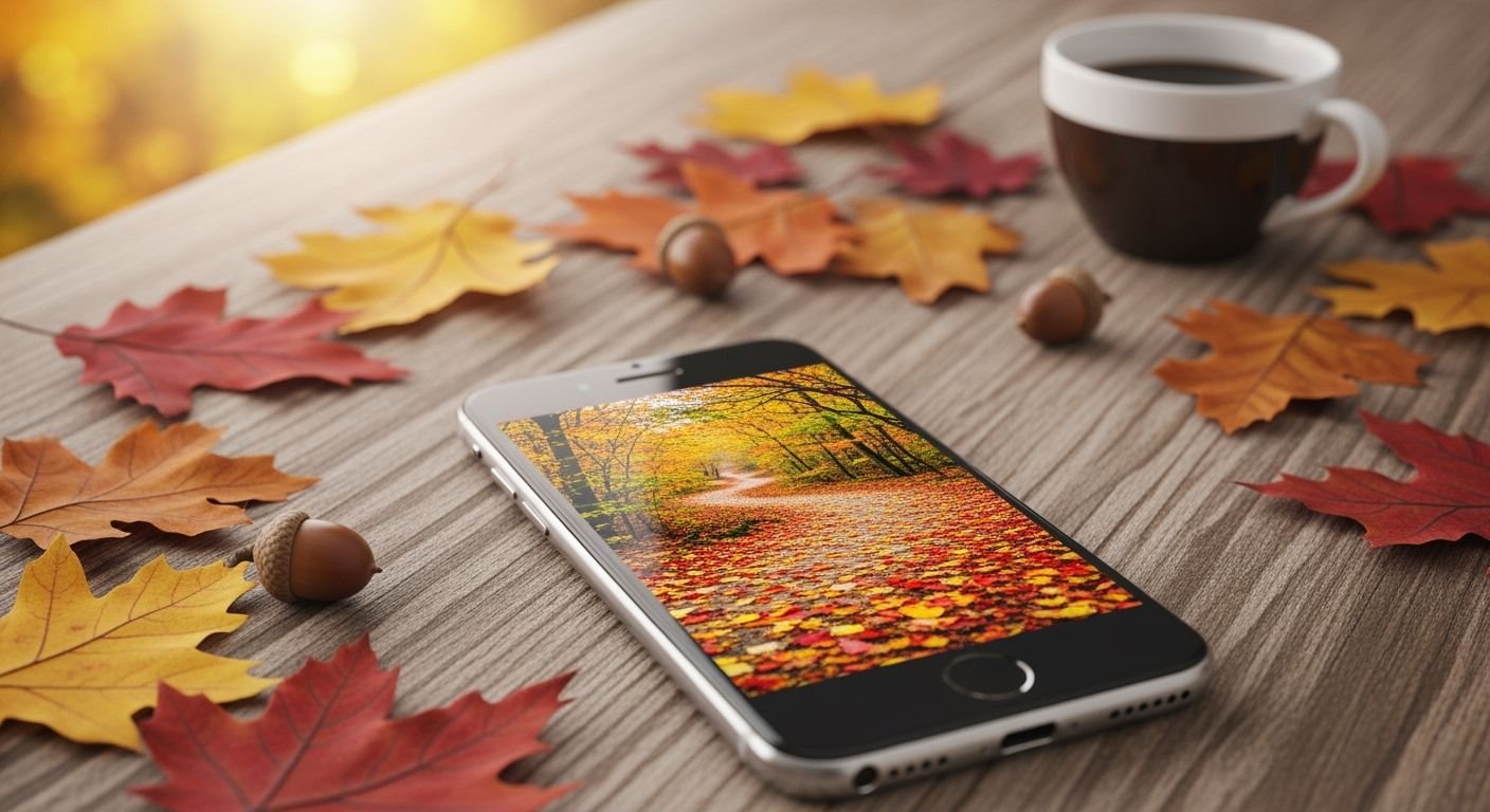 Autumn background iphone image 7