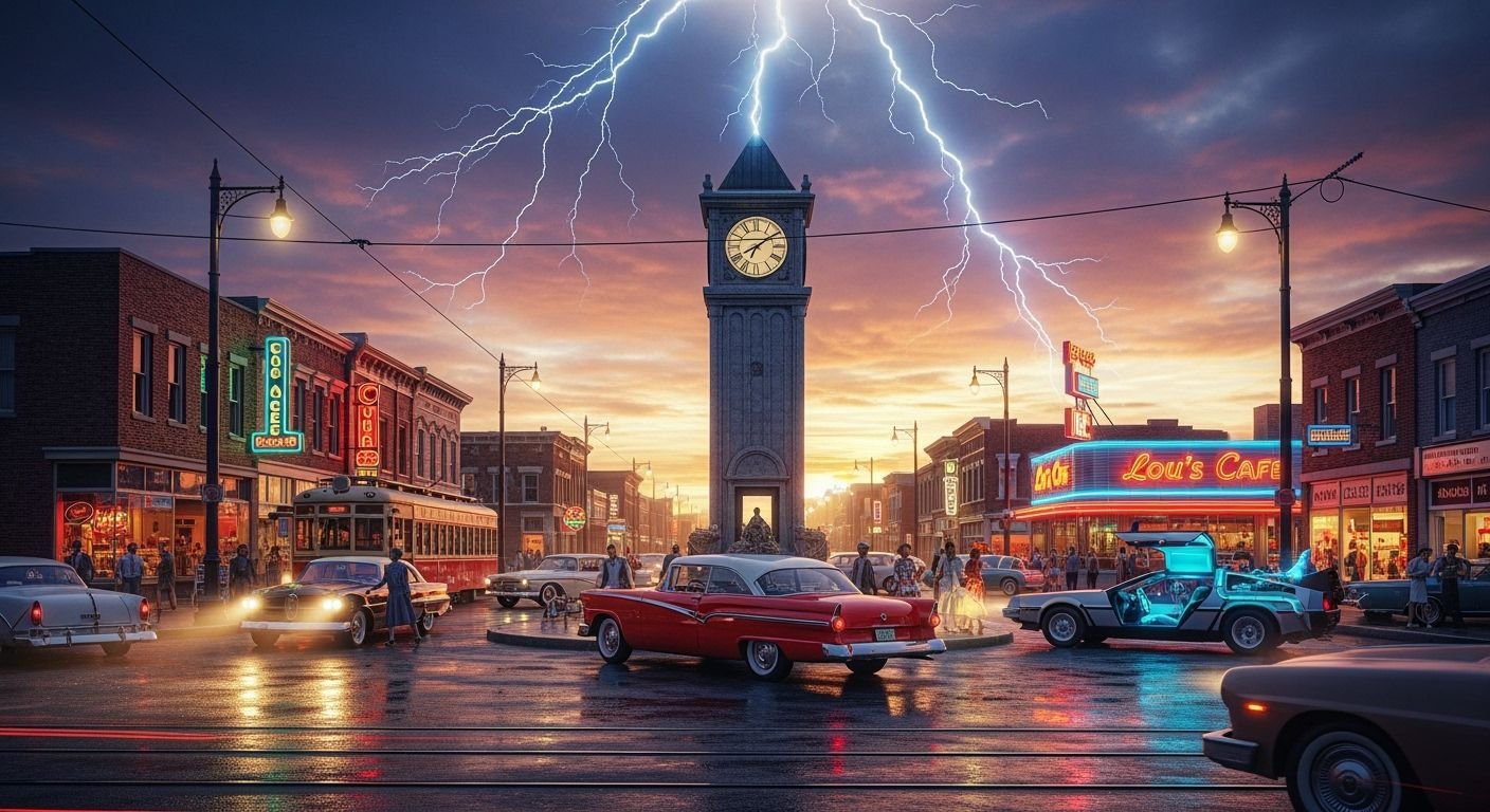 Back to the future background image 3