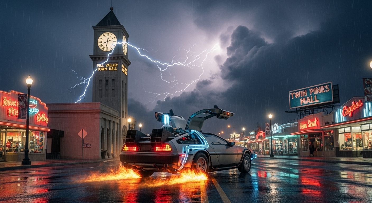 Back to the future background image 4