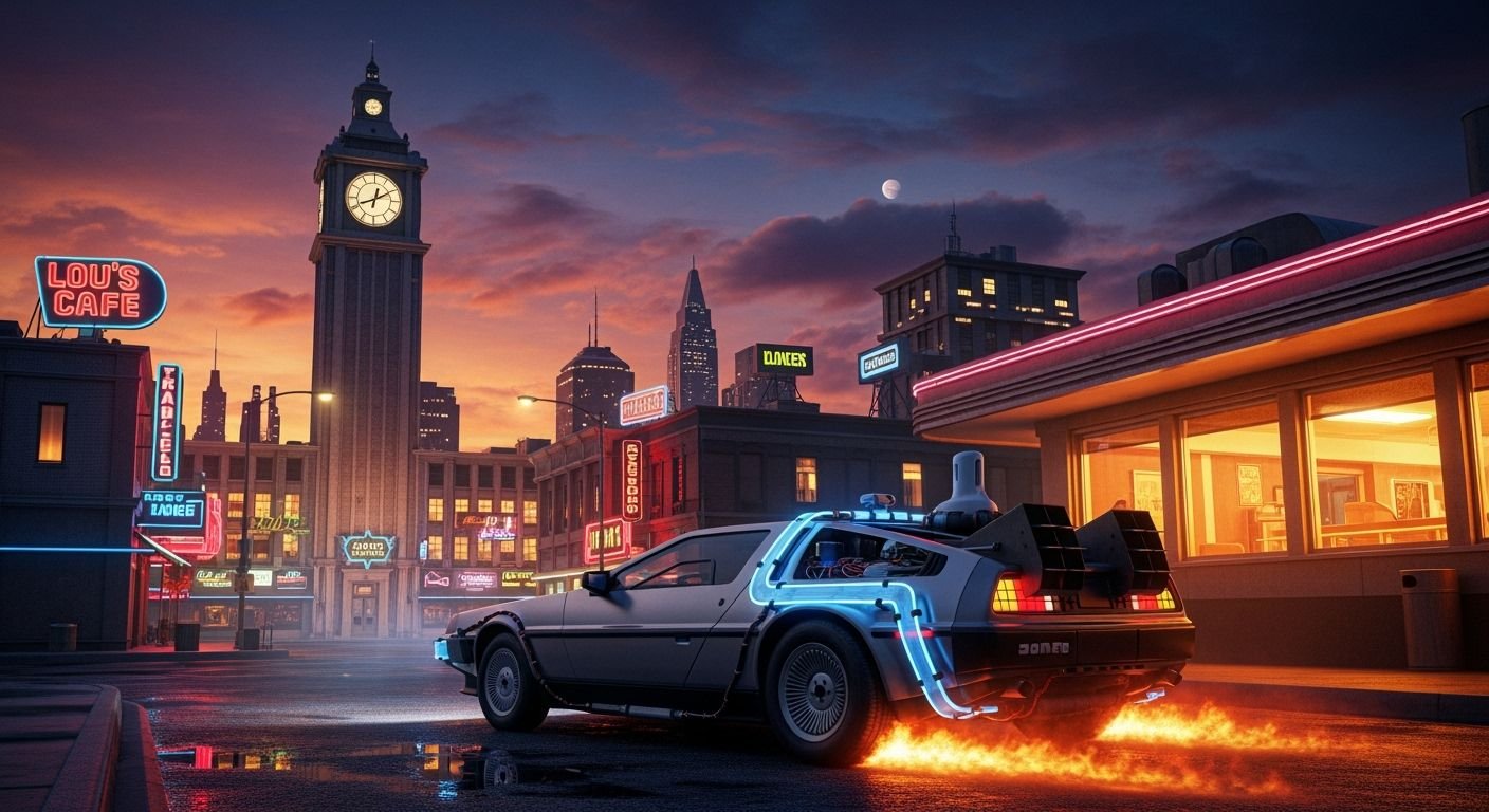 Back to the future background image 8