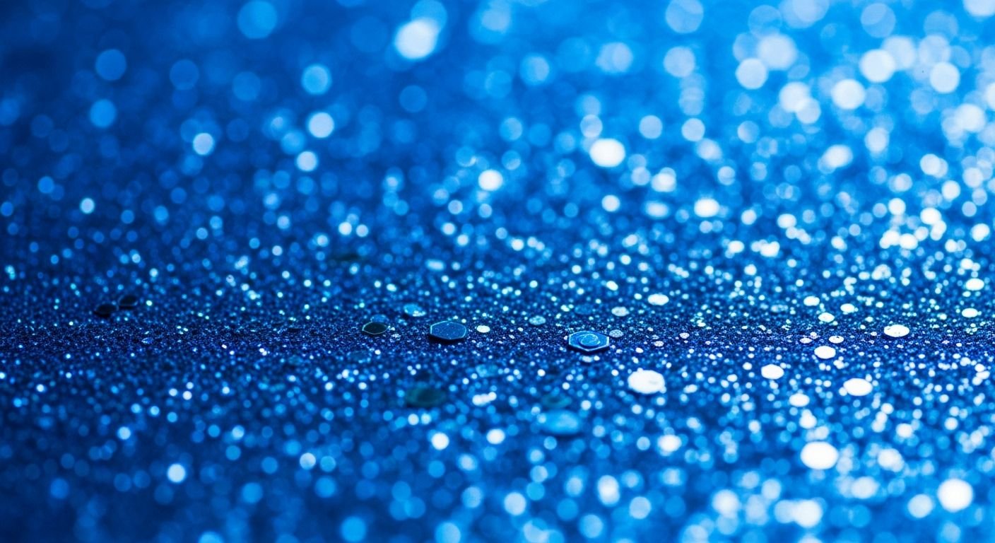 Background blue glitter image
