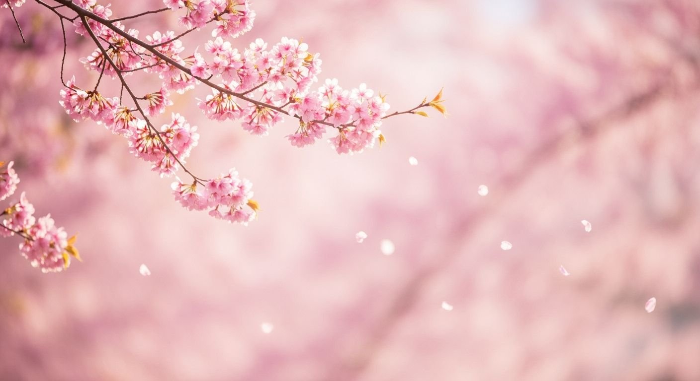Background cherry blossom image