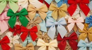 Background with bows image 4