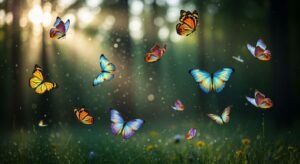 Background with butterfly image 4