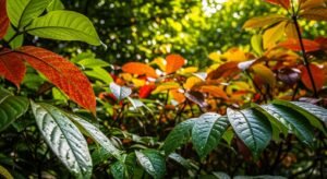Background with leaves image 3