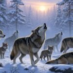 Background wolves image 2