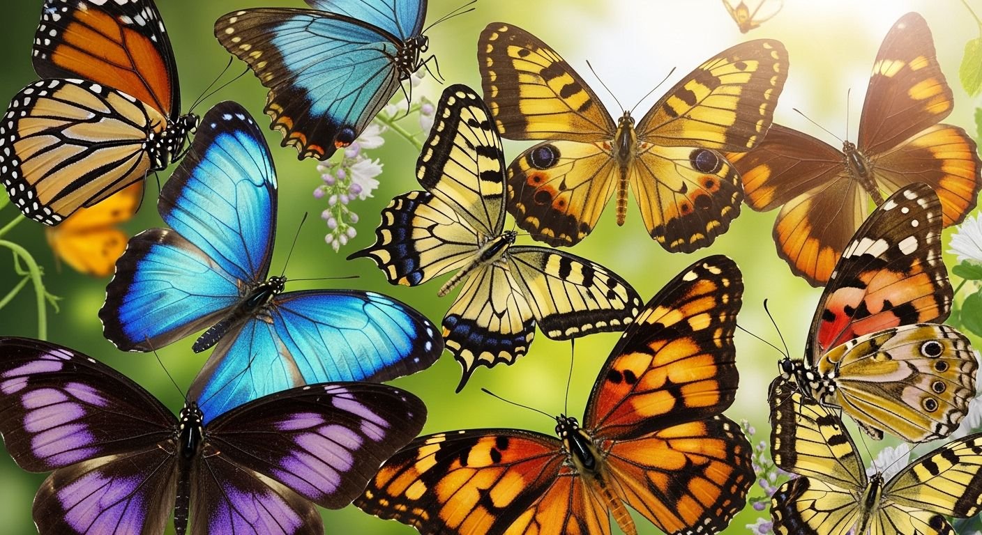 Backgrounds of butterflies image