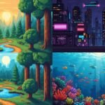 Backgrounds pixel art image 3