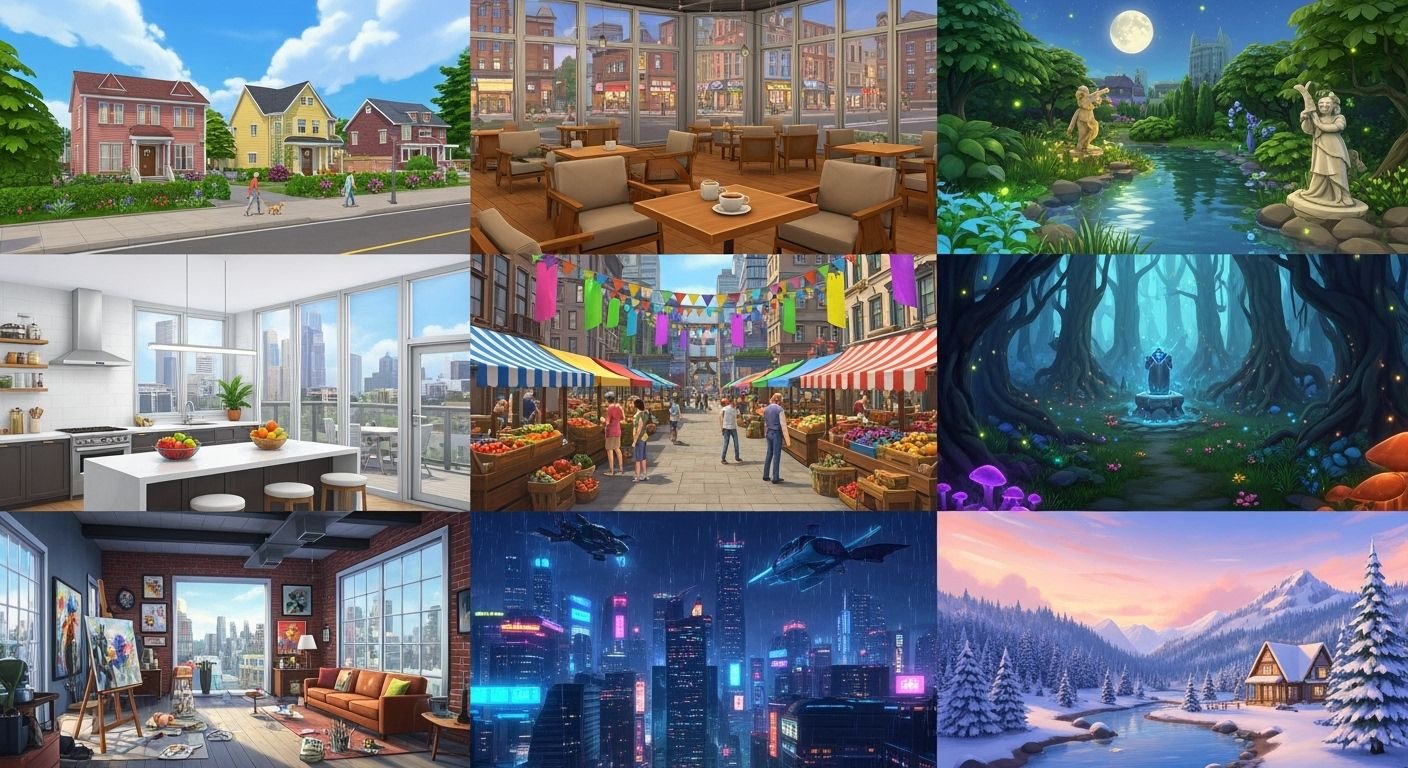 Backgrounds sims image 4