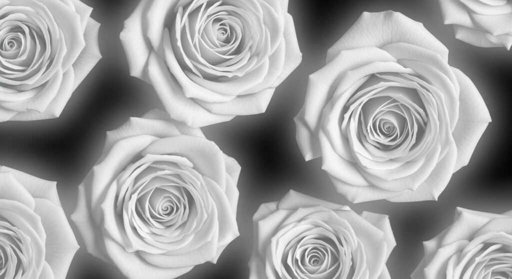 Black and white rose background image 3