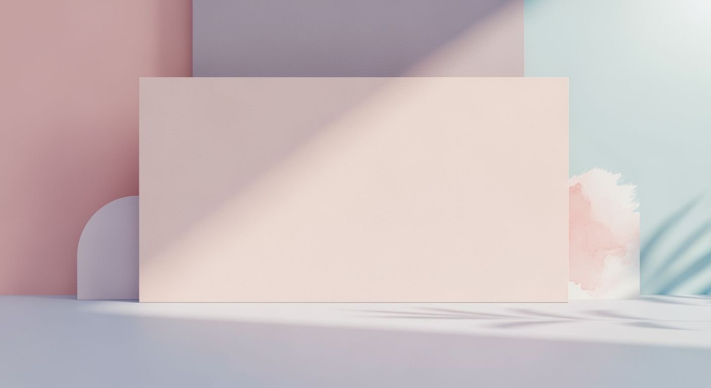 Blank card sitting on top of 2