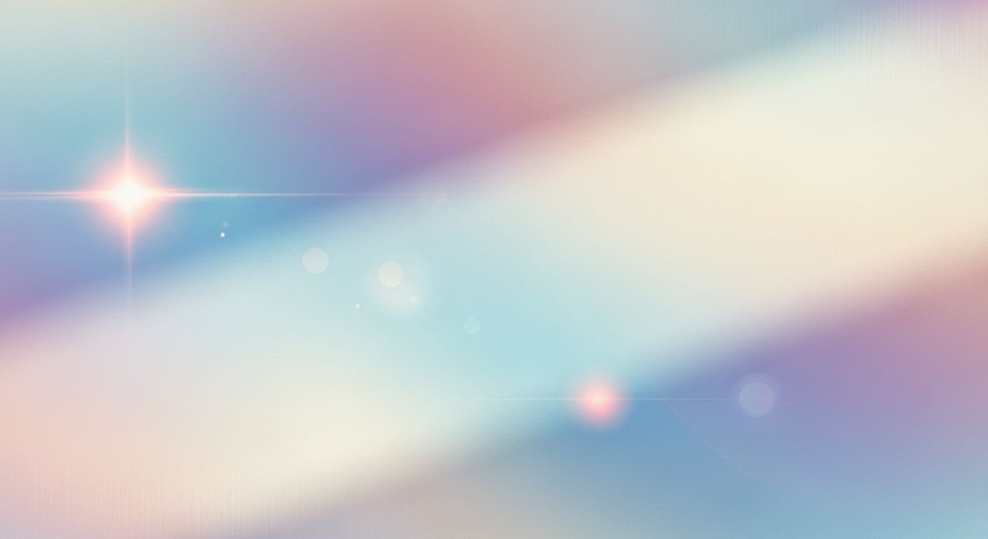 Blue and pink background with a 5