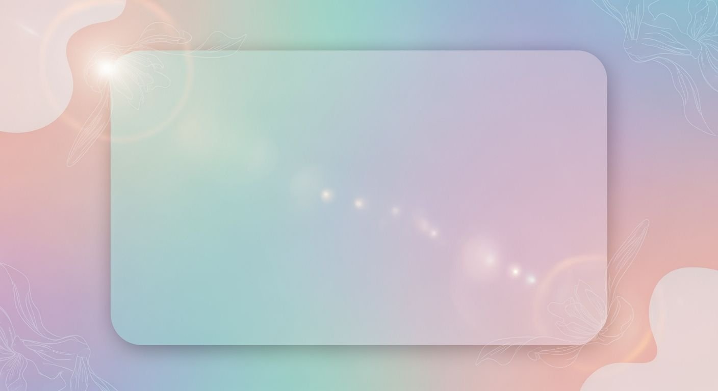 Blue and pink background with a 8