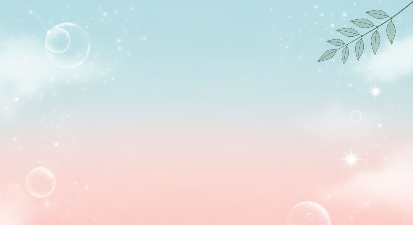 Blue and pink background with bubbles 2