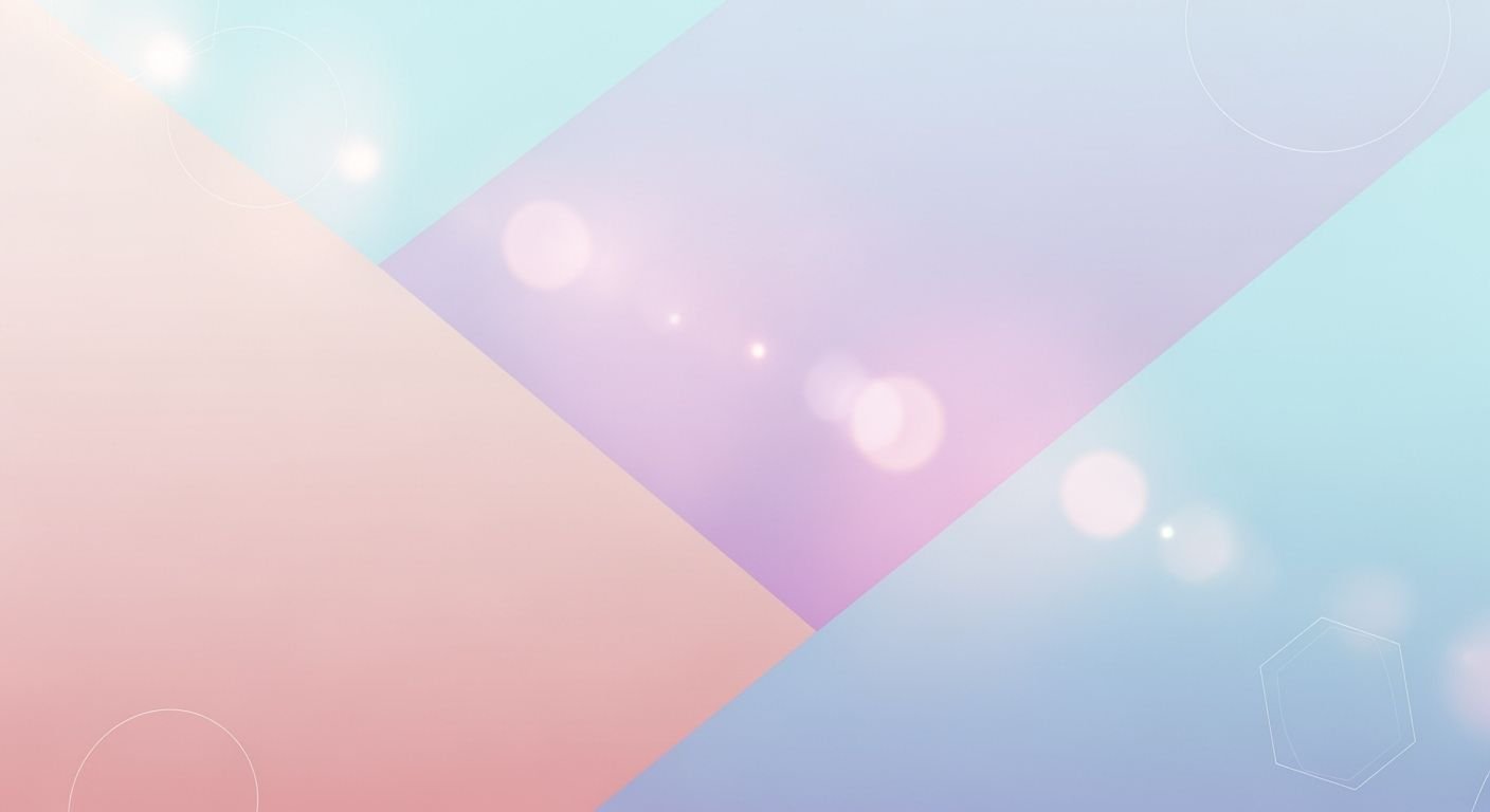 Blue and pink background with circles