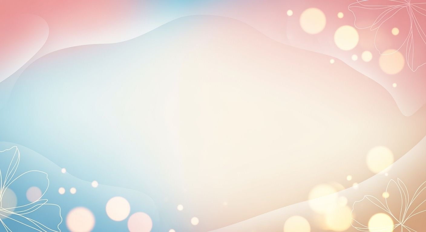 Blue and pink background with flowers 2