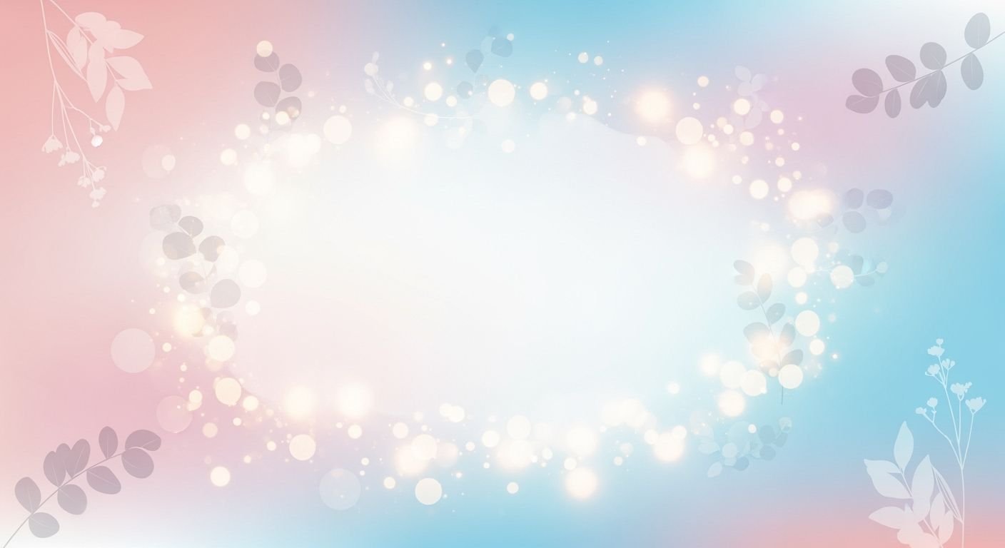 Blue and pink background with flowers 6