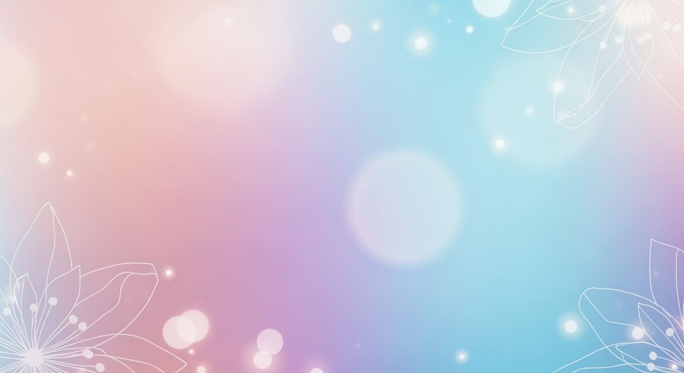 Blue and pink background with flowers 7