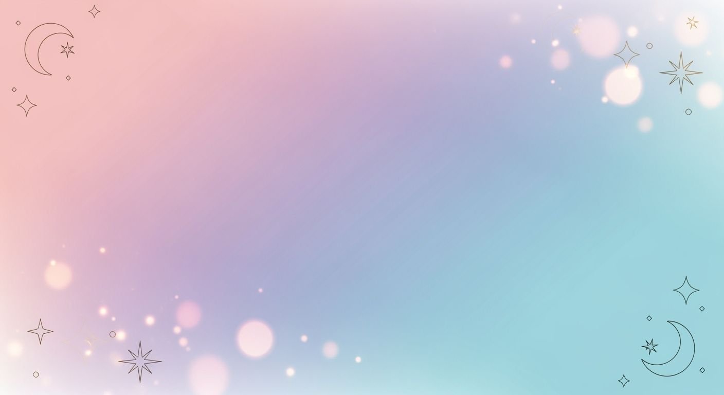 Blue and pink background with stars 2