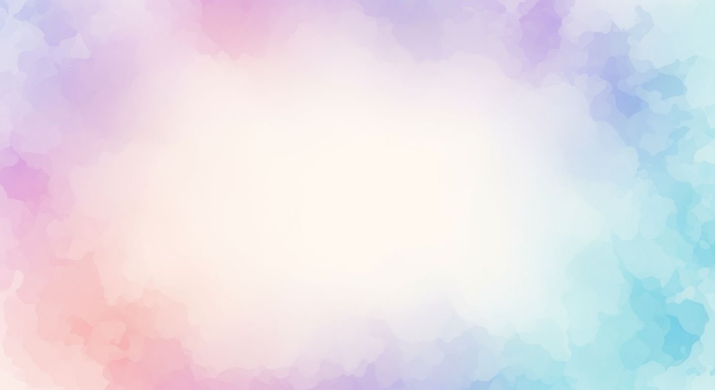 Blue and pink watercolor background with 3