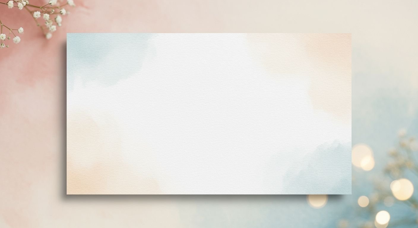 Blue and pink watercolor background with 4