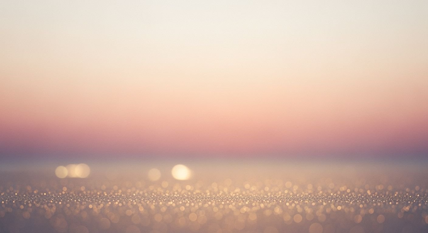 Blurry image of a sunset over 11
