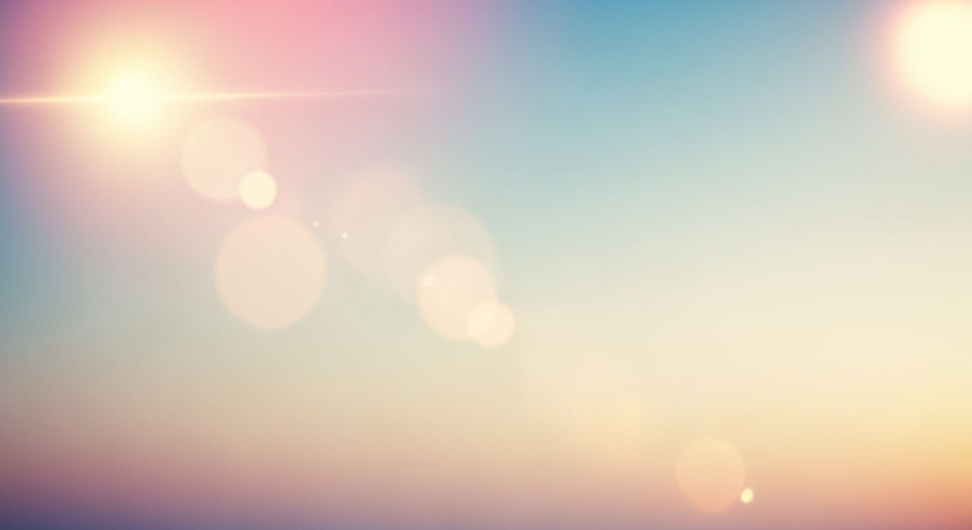 Blurry image of the sun setting 2