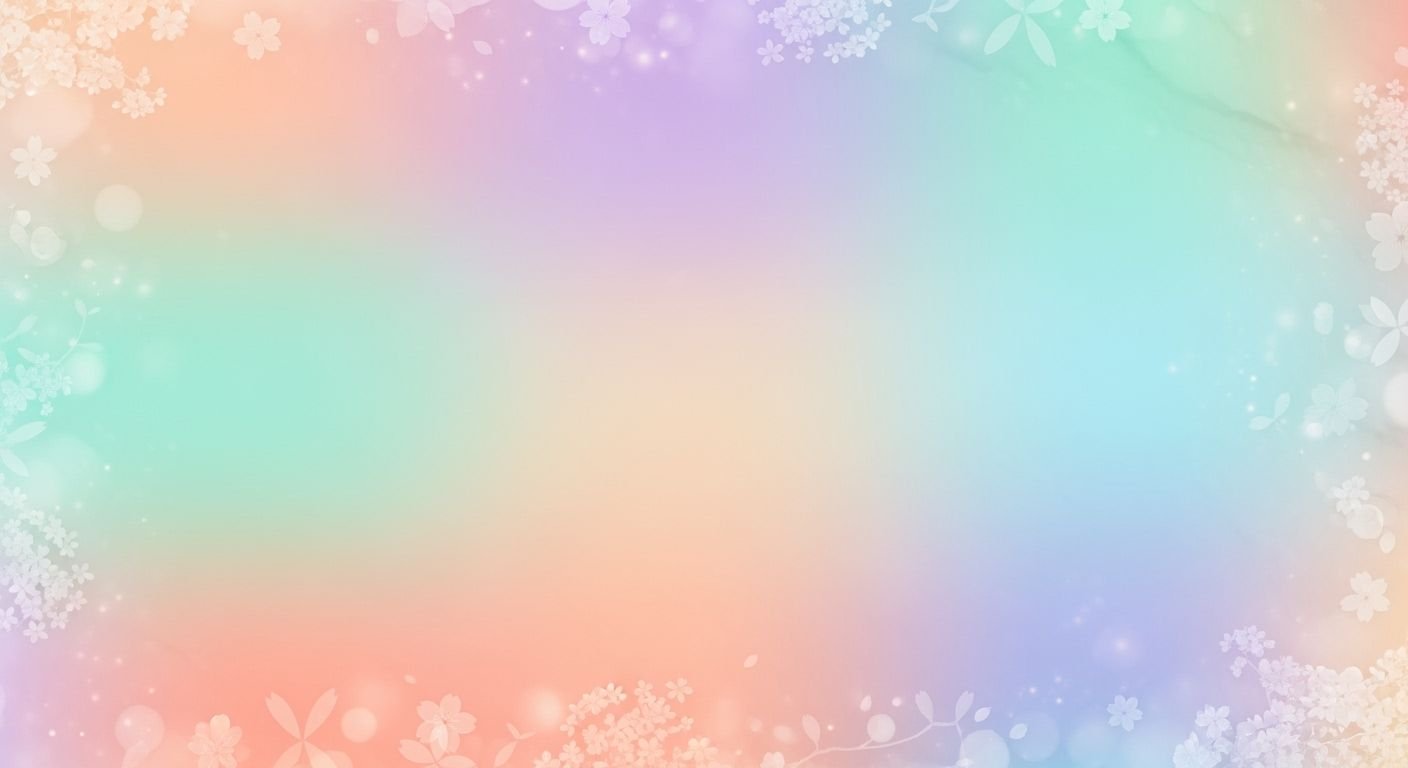 Colorful background with flowers and leaves