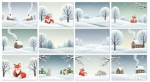 Cute winter backgrounds image 3